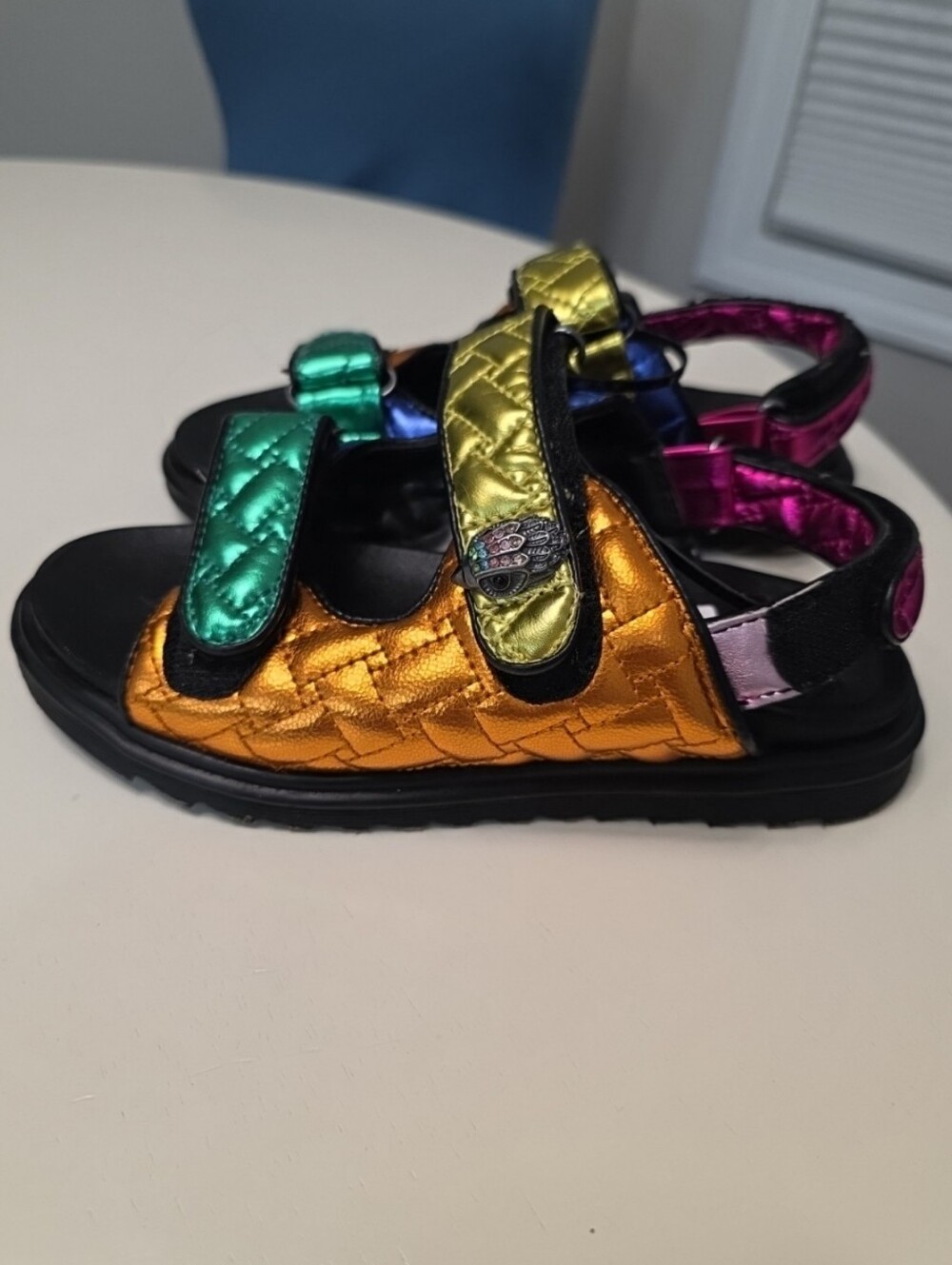 Kurt Geiger Mini Orson rainbow Sandal- EU 35/ 4M